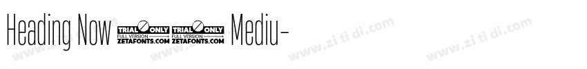 Heading Now 55 Mediu字体转换